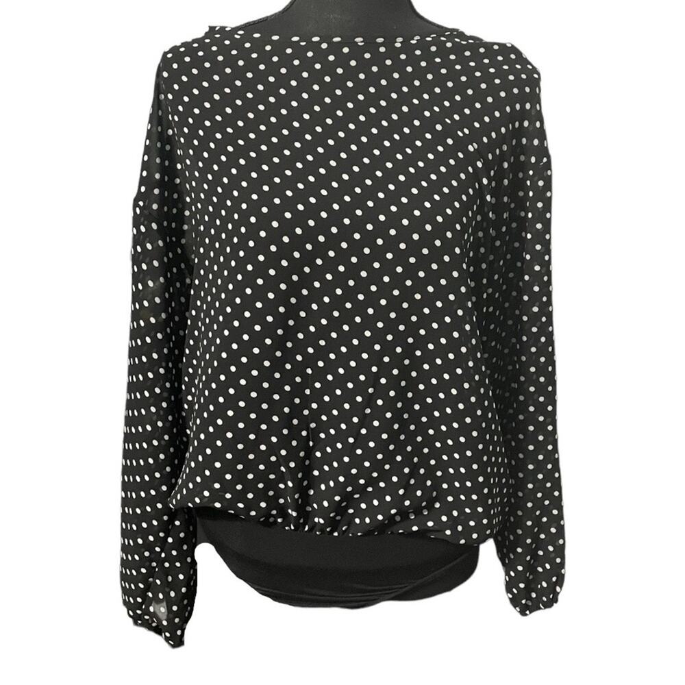 Elodie polka dot sheer bodysuit